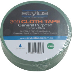 Stylus 399 Cloth Tape 36mmx25m Green