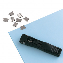 Esselte Nalclip Dispenser Small with Clips 15 Sheet Capacity Black