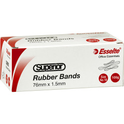 Esselte Superior Rubber Bands Size 18 Box 100gm