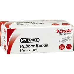 Esselte Superior Rubber Bands Size 64 Box 100gm