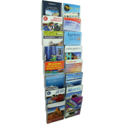 Esselte Cliplock Wall System A4 Brochure Holder 8 Tier 16Xa4 Pockets