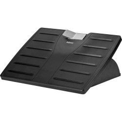 Fellowes G25 Microban® Adjustable Footrest  Black/Silver
