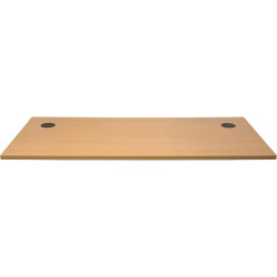 Rapidline Rectangle Desk Top  Only 1800W x 700D x 25mmH With 2 Cable Ports Beech