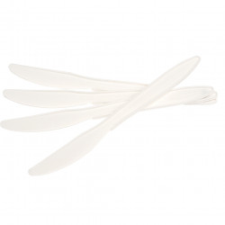 MARBIG DISPOSABLE CUTLERY Plastic Knives Pack of 100