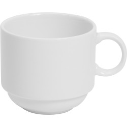 Connoisseur A-La-Carte Stackable Cups 225ml White Set of 6