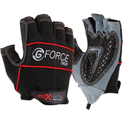 Maxisafe Mechanics Gloves G-Force Grip Fingerless Large