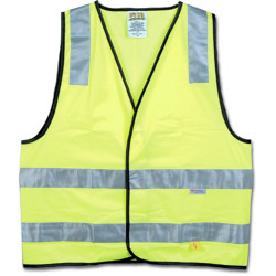 Maxisafe Hi-Vis Day Night Safety Vest Yellow Medium