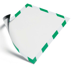Durable Magnetic Frame A4 Security Green On White Pack Of 5