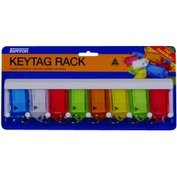 Kevron Key Tag Rack Id5 8 Tag Rack With 8 Assorted Tags Pack Of 8