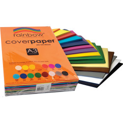 Rainbow Cover Paper A3 125gsm Assorted 500 Sheets