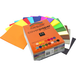 Rainbow Cover Paper A4 125gsm Assorted 500 Sheets
