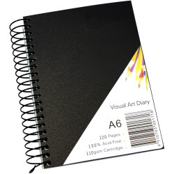 QUILL VISUAL ART DIARY A6 120 page 110gsm