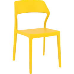 Snow Hospitality Dining Chair Heavy Duty Indoor Outdoor Use Stackable Polypropylene Mango