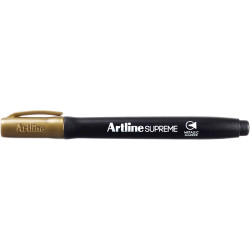 Artline Supreme Markers Metallic Bullet 1mm Gold Pack Of 12