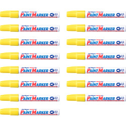 Artline 400XF Paint Marker Medium Bullet 2.3mm Yellow Pack Of 15
