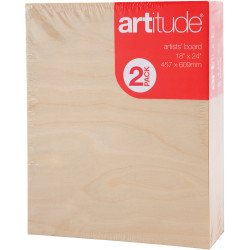 Artitude Canvas 18 x 24 Inch Thin Edge Board Pack of 2