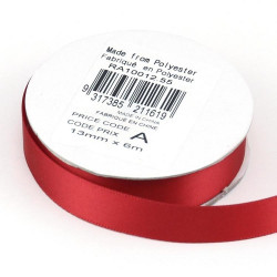Red Satin Ribbon 13mm X 6m