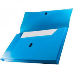 Osmer Plastic Document Wallets Foolscap Blue (Polypick)
