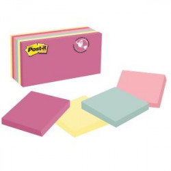 Post-It Notes 654-AST Pastel 76mm X 76mm 
