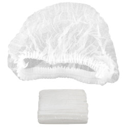 Hair Caps Round Bouffant Caps- Polypropylene 21" - White Carton 1000