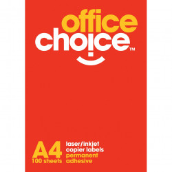 OFFICE CHOICE LASER LABELS Inkjet/Copier 65/Sht 38.1x21.2 (L7651/L7551/J8651)