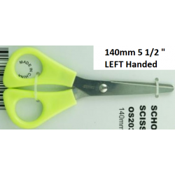 Osmer Lefthanded Scissor 140mm Green Handle