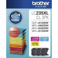 Brother Genuine Ink Cartridges LC235XLCYM Colour Pack