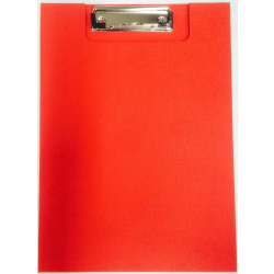 Clipfolder A4 PP with Inside Pocket - Red