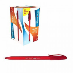 Paper Mate Inkjoy 100 BallPoint Pen Medium Red - Box50 