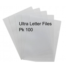 A4 Ultra Letter Files Pkt 100 - Clear
