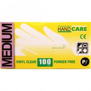 Gloves Handcare Vinyl Medium Lalan 240mm - Powder Free