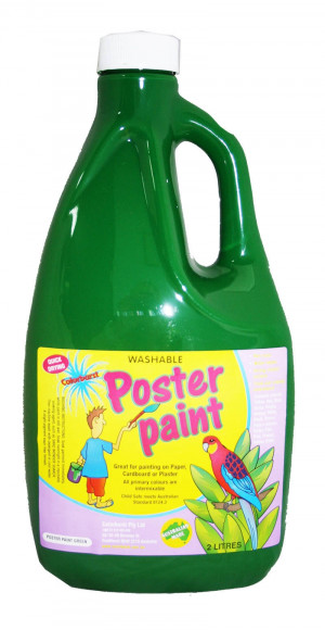 Color Burst Washable Poster Paint Green 2 Litre 