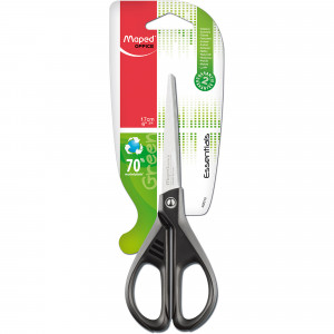 Maped Essentials Scissors 170mm 60% Recycled Black Handle