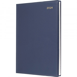 Collins Belmont Manager Diary 260x190mm Day To Page Navy