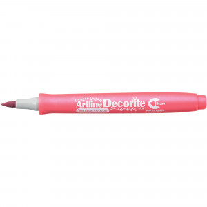 Artline Decorite Metallic Markers Brush Nib Pink Box Of 12