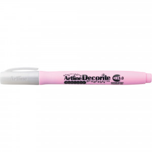 Artline Decorite Markers 3.0mm Chisel Pastel Pink Box Of 12