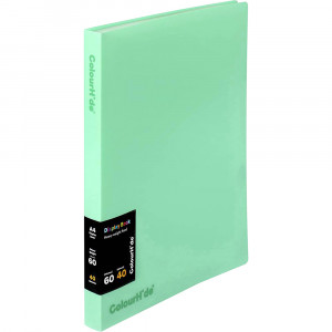 Colourhide Fixed Display Book A4 40 Sheets Biscay Green