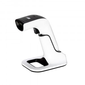 POS-mate Wireless Barcode Scanner White And Black