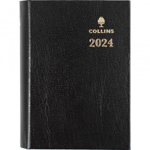 Collins Sterling Diary A7 Day To Page with Pencil Black
