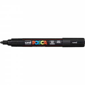 Uni Posca Paint Marker PC-5M  Medium 2.5mm Bullet Tip  Black