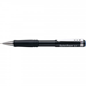 Pentel Qe517 Mechanical Pencil Twist-Erase 0.7mm Grip Black Barrel