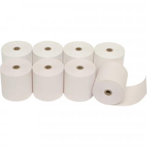 MARBIG CALC/REGISTER ROLLS 44x76x11.5mm 1Ply Lint Free Pack of 8