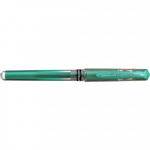 Uni-Ball UM153 Impact Signo Gel Rollerball Pen Metallic Broad 1mm Green Pack of 12