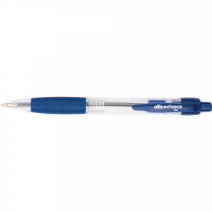Office Choice Ballpoint Retractable Pen Medium 1mm Blue