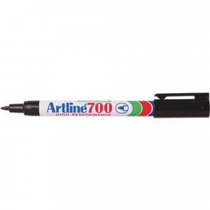 Artline 700 Permanent Marker Fine Bullet 0.7mm Black