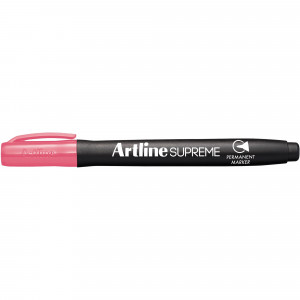 Artline Supreme Permanent Markers Bullet 1mm Pink Pack Of 12