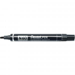 Pentel N60 Permanent Marker Chisel 2.5-5mm Black