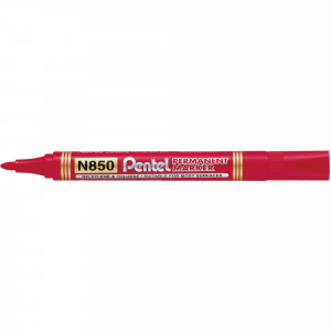 Pentel N850 Permanent Marker Bullet 1.5mm Red