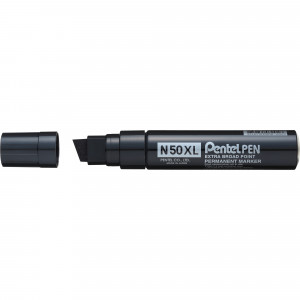 Pentel N50XL Jumbo Permanent Marker Chisel 10-18mm Black