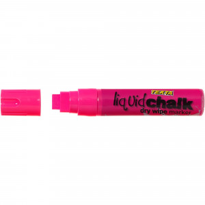 Texta Jumbo Liquid Chalk Marker Dry Wipe Chisel 15mm Pink